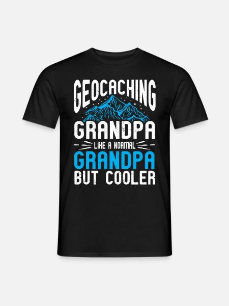 Geocaching Gift Geocacher Geocache - Men's T-Shirt - black