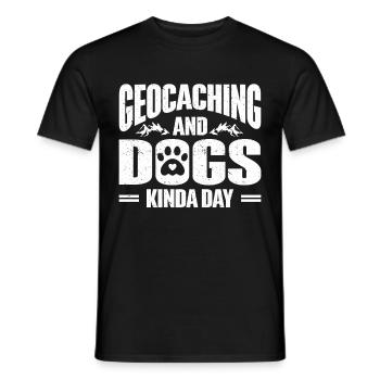 Geocaching Gift Geocacher Geocache - Men's T-Shirt - black - Front - AI Model Male 178 light (178cm)