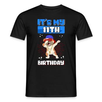 11. Geburtstag Geschenkidee 11 Jahre Geschenk - Männer T-Shirt - Schwarz - Vorne - AI Model Male 178 light (178cm)
