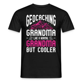 Geocaching Gift Geocacher Geocache - Men's T-Shirt - black - Front - AI Model Male 178 light (178cm)