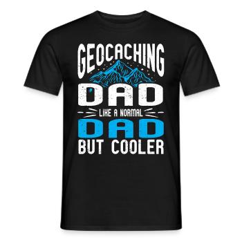 Geocaching Gift Geocacher Geocache - Men's T-Shirt - black - Front - AI Model Male 178 light (178cm)