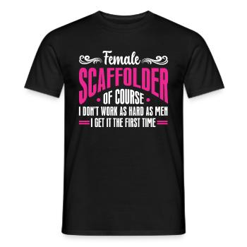 Échafaudage Cadeau Artisan Travail Échafaudage - T-shirt homme - noir - Devant - AI Model Male 178 light (178cm)