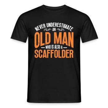 Échafaudage Cadeau Artisan Travail Échafaudage - T-shirt homme - noir - Devant - AI Model Male 178 light (178cm)