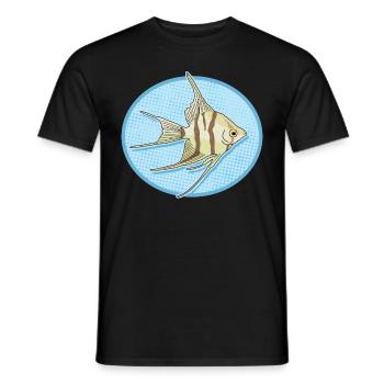 Aquarium Kaiserfisch Aquarianer Geschenk - Männer T-Shirt - Schwarz - Vorne - AI Model Male 178 light (178cm)