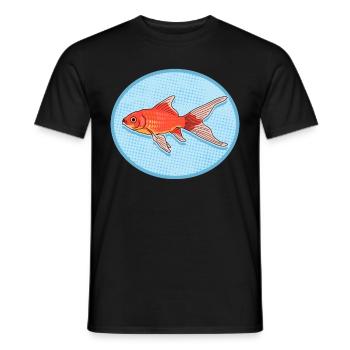 Aquarium Goldfish Aquarist Gift - Men's T-Shirt - black - Front - AI Model Male 178 light (178cm)