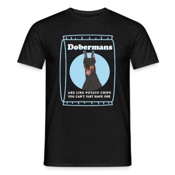 Chiens Doberman | Cadeau du propriétaire de chien - T-shirt homme - noir - Devant - AI Model Male 178 light (178cm)