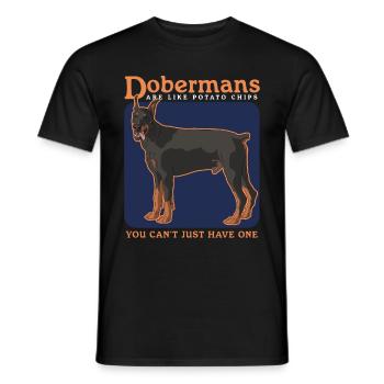 Doberman Dog Dog Propriétaire Cadeau - T-shirt homme - noir - Devant - AI Model Male 178 light (178cm)