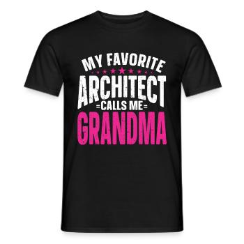 Architect's Gift, Architecture Lover - Men's T-Shirt - black - Front - AI Model Male 178 light (178cm)