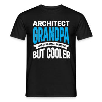 Architect's Gift, Architecture Lover - Men's T-Shirt - black - Front - AI Model Male 178 light (178cm)