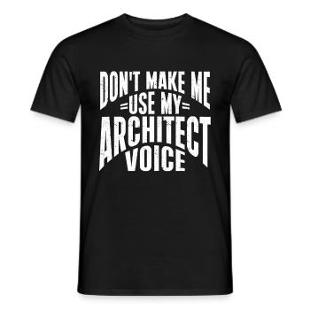 Architektengeschenk, Architekturliebhaber - Männer T-Shirt - Schwarz - Vorne - AI Model Male 178 light (178cm)