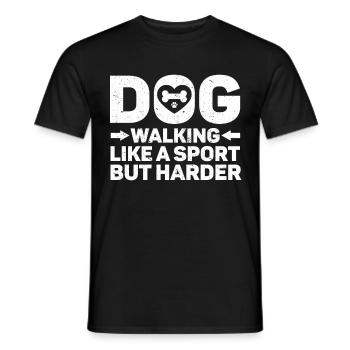 Cadeau de dog sitter, gardien de chien professionnel - T-shirt homme - noir - Devant - AI Model Male 178 light (178cm)