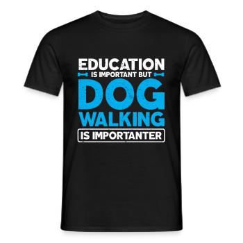 Cadeau de dog sitter, gardien de chien professionnel - T-shirt homme - noir - Devant - AI Model Male 178 light (178cm)