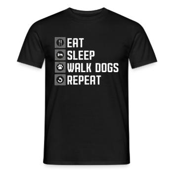 Dog Sitter Gift, Professional Dog Sitter - Men's T-Shirt - black - Front - AI Model Male 178 light (178cm)