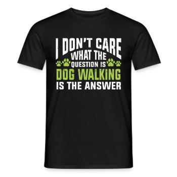 Dog Sitter Gift, Professional Dog Sitter - Men's T-Shirt - black - Front - AI Model Male 178 light (178cm)