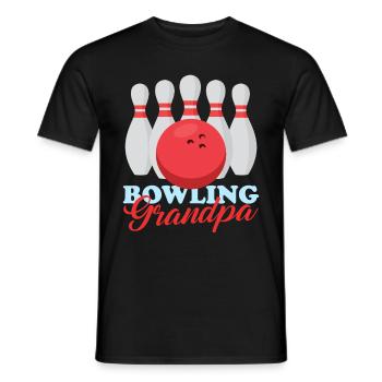 Bowling Grand-père Joueur de bowling Bowling Cadeau - T-shirt homme - noir - Devant - AI Model Male 178 light (178cm)