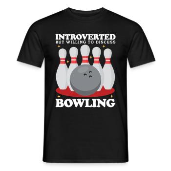 Bowling Spieler Bowlingspieler Bowlen Geschenk - Männer T-Shirt - Schwarz - Vorne - AI Model Male 178 light (178cm)