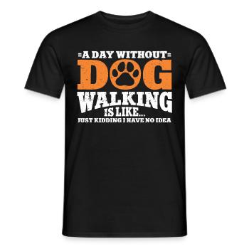 Dog Sitter Gift, Professional Dog Sitter - Men's T-Shirt - black - Front - AI Model Male 178 light (178cm)