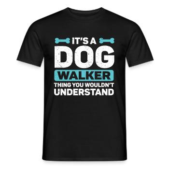 Dog Sitter Gift, Professional Dog Sitter - Men's T-Shirt - black - Front - AI Model Male 178 light (178cm)