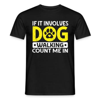 Dog Sitter Gift, Professional Dog Sitter - Men's T-Shirt - black - Front - AI Model Male 178 light (178cm)