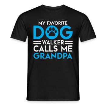 Dog Sitter Gift, Professional Dog Sitter - Men's T-Shirt - black - Front - AI Model Male 178 light (178cm)