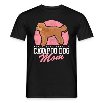 Cavapoo Mom Dogs Cavoodle Dog Owner Gift - Men's T-Shirt - black - Front - AI Model Male 178 light (178cm)