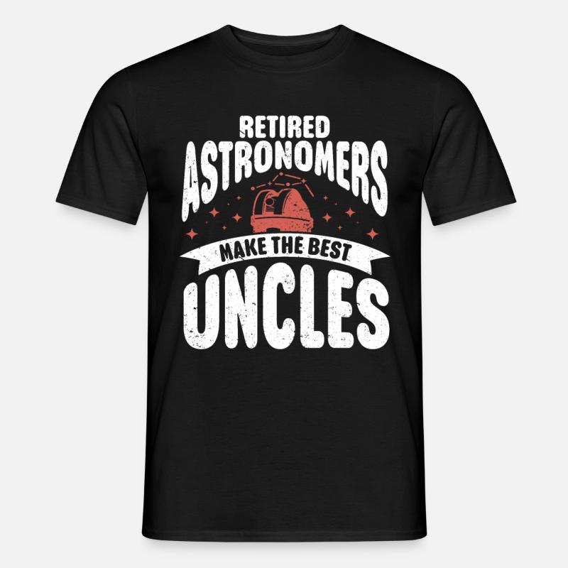 Astronom Geschenk Astrologie Teleskop Astronomie - Männer T-Shirt - Schwarz