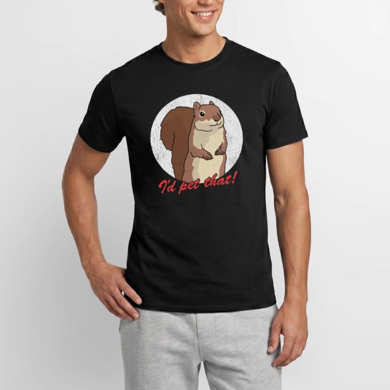 Cute Squirrel Squirrel Grey Squirrel Gift Men's T-Shirt