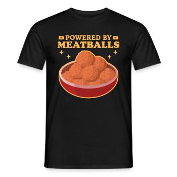 Boulettes de viande Boulettes de viande Boulettes de viande Cadeaux - T-shirt homme - noir - Devant - AI Model Male 178 light (178cm)