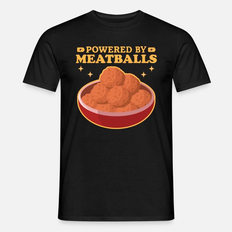 Frikadellen Bulette Bratklops Buletten Geschenk - Männer T-Shirt - Schwarz