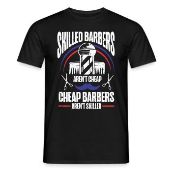 Lustiges Friseur Geschenk Stylist Friseur - Männer T-Shirt - Schwarz - Vorne - AI Model Male 178 light (178cm)