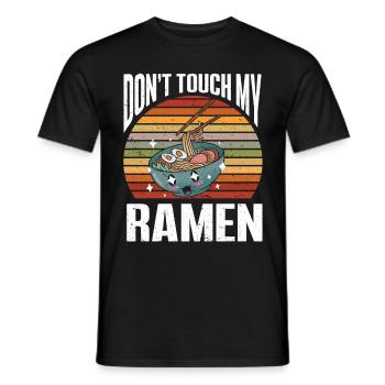 Ramen Gift Japanese noodle soup Ramen - Men's T-Shirt - black - Front - AI Model Male 178 light (178cm)