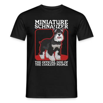Schnauzer miniature propriétaire Schnauzer chiens cadeau - T-shirt homme - noir - Devant - AI Model Male 178 light (178cm)
