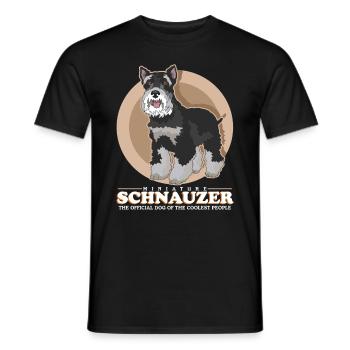 Schnauzer miniature propriétaire Schnauzer chien cadeau - T-shirt homme - noir - Devant - AI Model Male 178 light (178cm)