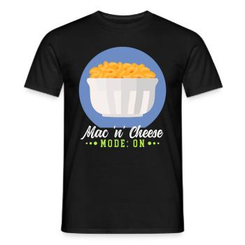 Macaroni and cheese | Mac and Cheese Gift - Men's T-Shirt - black - Front - AI Model Male 178 light (178cm)
