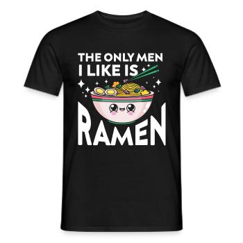 Ramen Cadeau Soupe de nouilles japonaises Ramen - T-shirt homme - noir - Devant - AI Model Male 178 light (178cm)