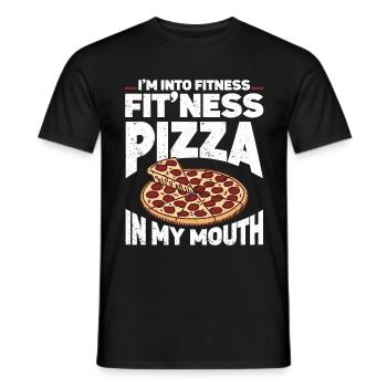 Pizza Italy Food Pizza Makers - T-shirt homme - noir - Devant - AI Model Male 178 light (178cm)