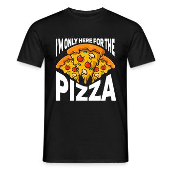 Pizza Italy Food Pizza Maker - Men's T-Shirt - black - Front - AI Model Male 178 light (178cm)