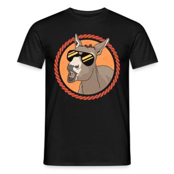 Esel Eselbesitzer Eselchen Eselliebhaber Geschenk - Männer T-Shirt - Schwarz - Vorne - AI Model Male 178 light (178cm)