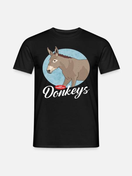 Donkey Donkey Donkey Owner Donkey Lover Gift - Men's T-Shirt - black