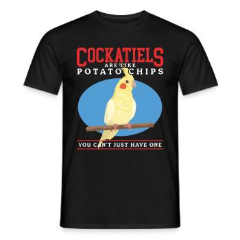 Nymphensittiche Vogel Vogelbesitzer Geschenk - Männer T-Shirt - Schwarz - Vorne - AI Model Male 178 light (178cm)
