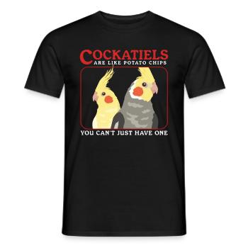 Nymphensittich Vogel Vogelbesitzer Geschenk - Männer T-Shirt - Schwarz - Vorne - AI Model Male 178 light (178cm)