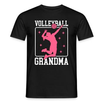 Volleyball Mamie Volleyball Cadeau de joueur de volleyball - T-shirt homme - noir - Devant - AI Model Male 178 light (178cm)