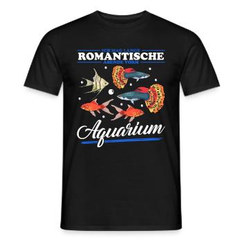 Aquarium Aquarianer Zierfisch Aquaristik Geschenk - Männer T-Shirt - Schwarz - Vorne - AI Model Male 178 light (178cm)