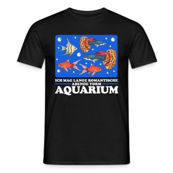 Aquarium Zierfisch Aquarianer Aquaristik Geschenk - Männer T-Shirt - Schwarz - Vorne - AI Model Male 178 light (178cm)
