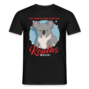 Koala Koalas Koala Ours Koala Cadeau Koala Ours Koala - T-shirt homme - noir - Devant - AI Model Male 178 light (178cm)