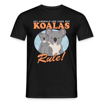 Koala Koala Bear Koala Bear Koalas Gift - Men's T-Shirt - black - Front - AI Model Male 178 light (178cm)