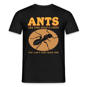 Fourmis Ferme | Cadeau Formicarium de fourmi - T-shirt homme - noir - Devant - AI Model Male 178 light (178cm)
