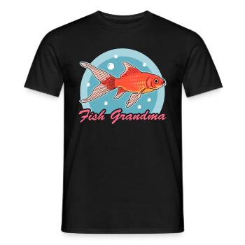 Aquariophiles d’aquarium | Cadeau de grand-mère aquatique - T-shirt homme - noir - Devant - AI Model Male 178 light (178cm)