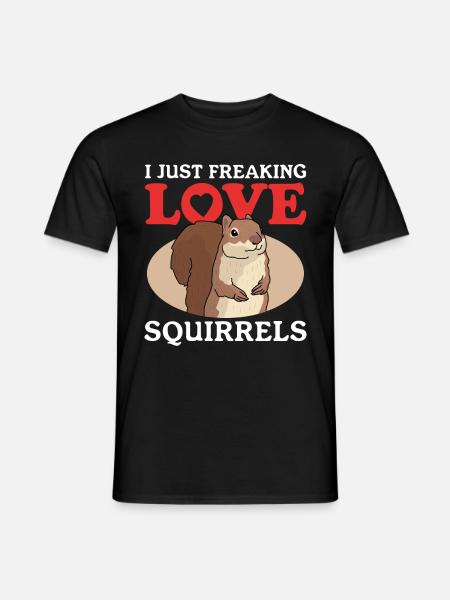 Cute Squirrel Squirrel Gift - Men's T-Shirt - black