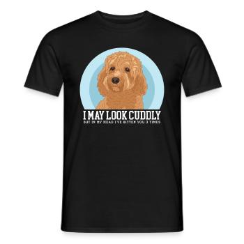 Cavapoo Dogs Cavoodle Dog Owner Gift - Men's T-Shirt - black - Front - AI Model Male 178 light (178cm)